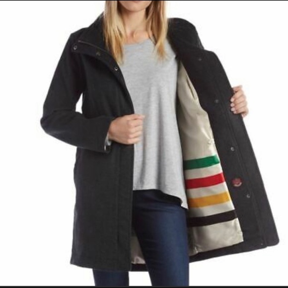 Pendleton Jackets & Blazers - Pendleton Women’s Water Resistants Cascade Wool Campbell Pea Coat Size Small